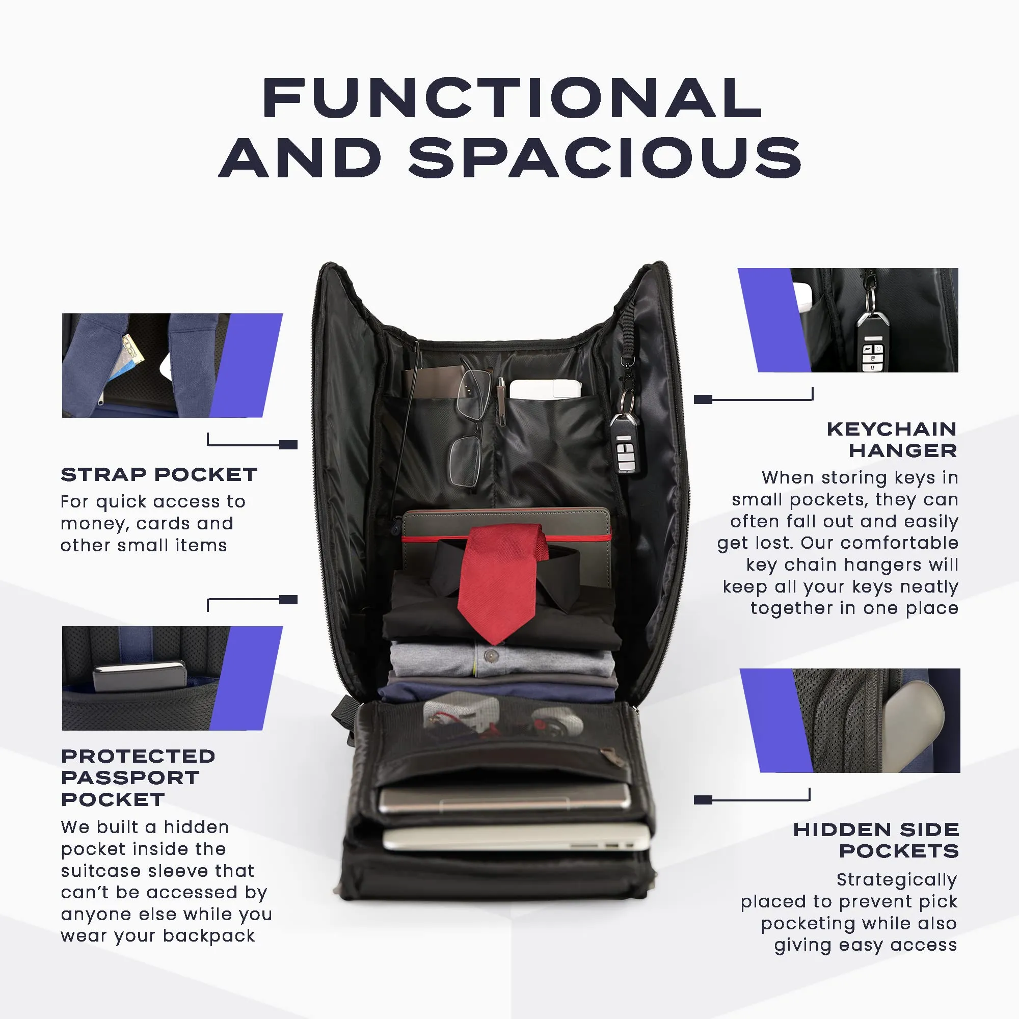 EZRI Travel Backpack