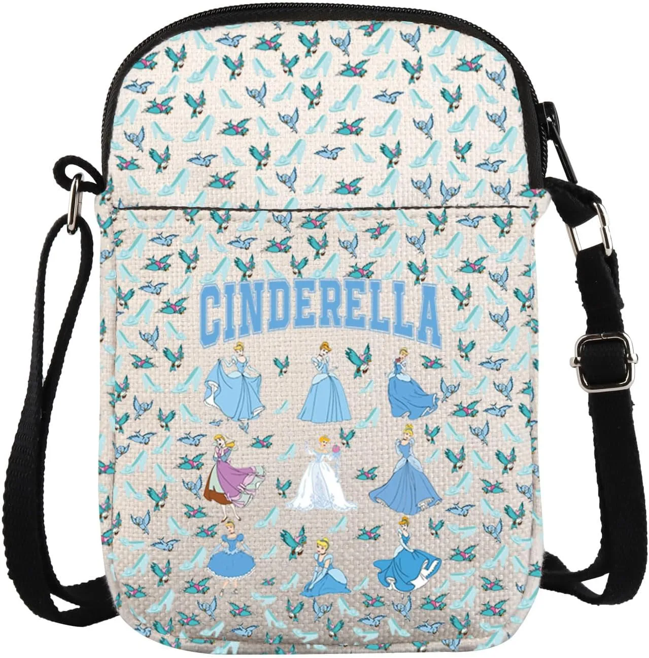 Fairy Tale Princess Gift Princess Cinderella Crossbody Bag For Friend Sister Glass Slipper Gift