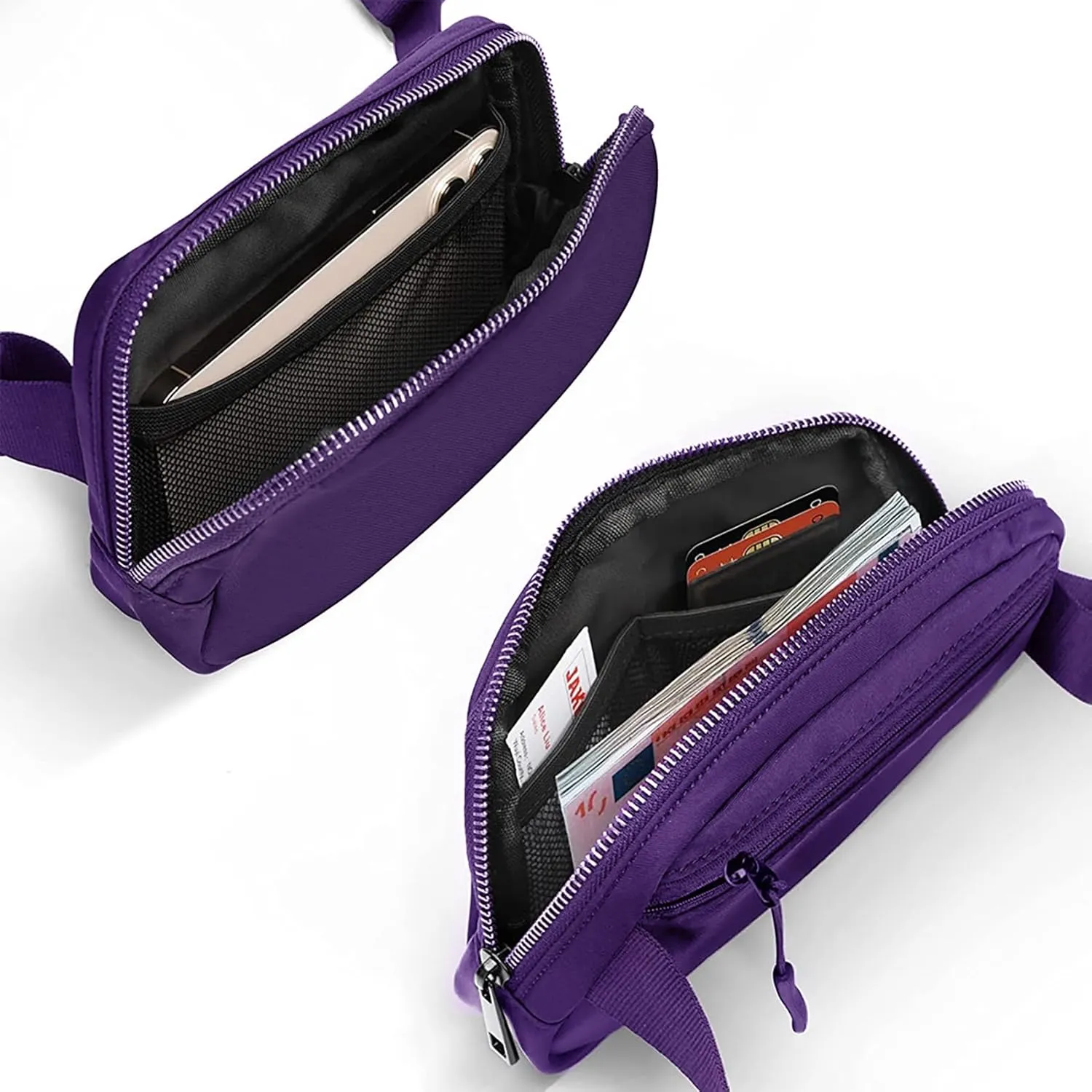 Fanny Pack for Women Teen Girls, Small Belt Bag 1L with Adjustable Strap 32" to 51", Crossbody Bag Water-resistant for Travel Gym Sport Running, Fashion Waist Bag for Mothers Day Gifts