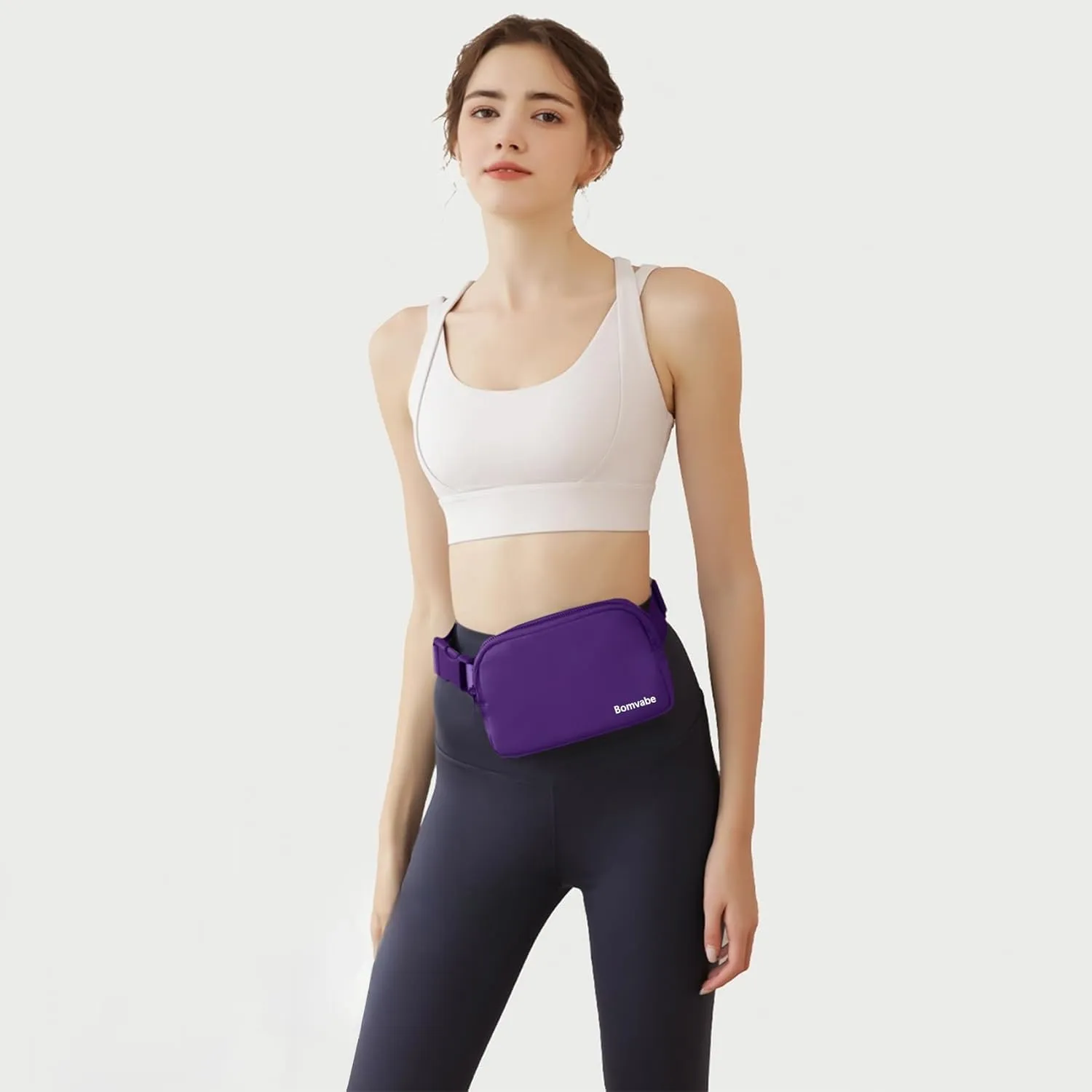 Fanny Pack for Women Teen Girls, Small Belt Bag 1L with Adjustable Strap 32" to 51", Crossbody Bag Water-resistant for Travel Gym Sport Running, Fashion Waist Bag for Mothers Day Gifts