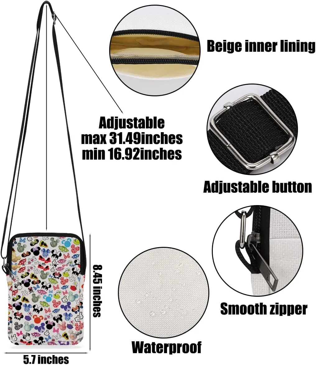 Fantasy Novel Cross Body Bag Magic Mouse Wizard Stuff Phone Bag Book Lovers Gifts Preppy Anime Shoulder Bag