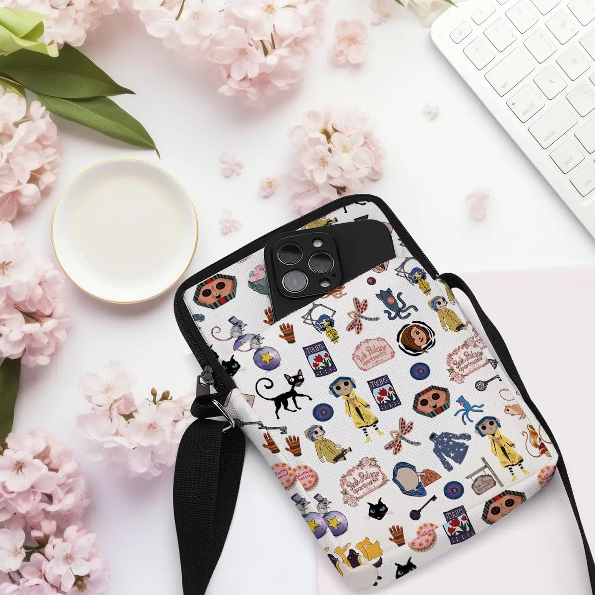 Fantasy Novel Cross Body Bag Magic Mouse Wizard Stuff Phone Bag Book Lovers Gifts Preppy Anime Shoulder Bag