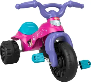 Fisher-Price Toddler Tricycle Barbie Tough Trike, Toy Bike with Handlebar Grips & Storage for Outdoor Play Kids Ages 2  Years