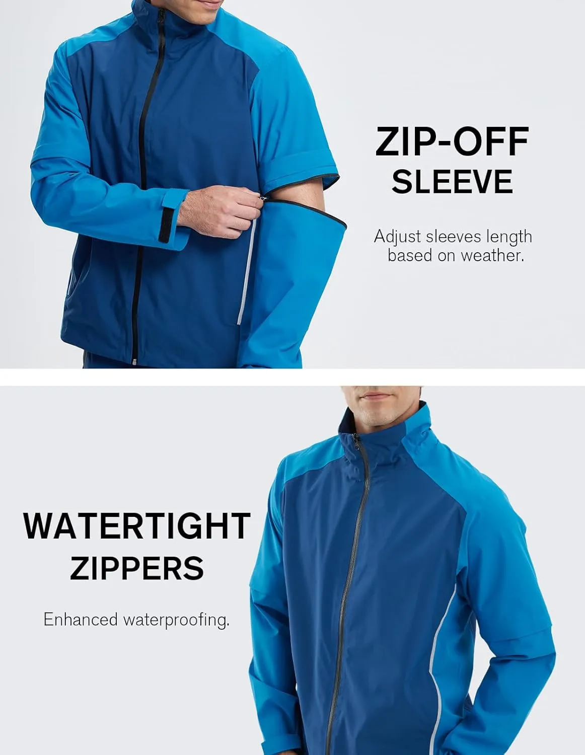 fit space Waterproof Golf Rain Jacket for Men 20K Performance Lightweight Rain Jackets for All Sports
