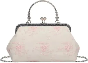 Flower Embroidery Cheongsam Crossbody Bag Chinese Style Lace Hanfu Ancient Design