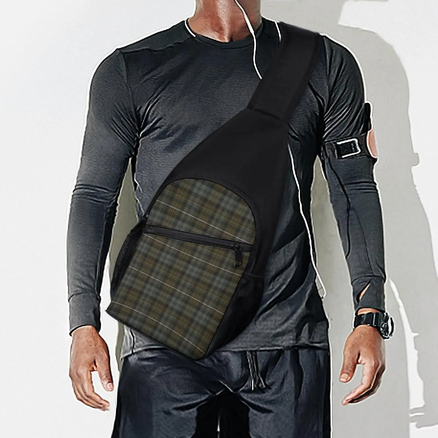 Flower Of Life Sacred Geometry Portable Chest Bag, Large Capacity Single Shoulder Chest Bag