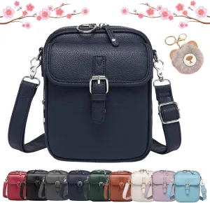 Forcipower Crossbody Bag, Urvashi Crossbody Bag, Vintage Leather Anti Theft Shoulder Bag with 10 Card Slots