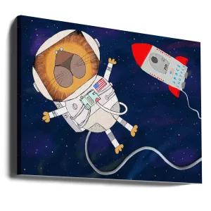 Funny Lion Astronaut