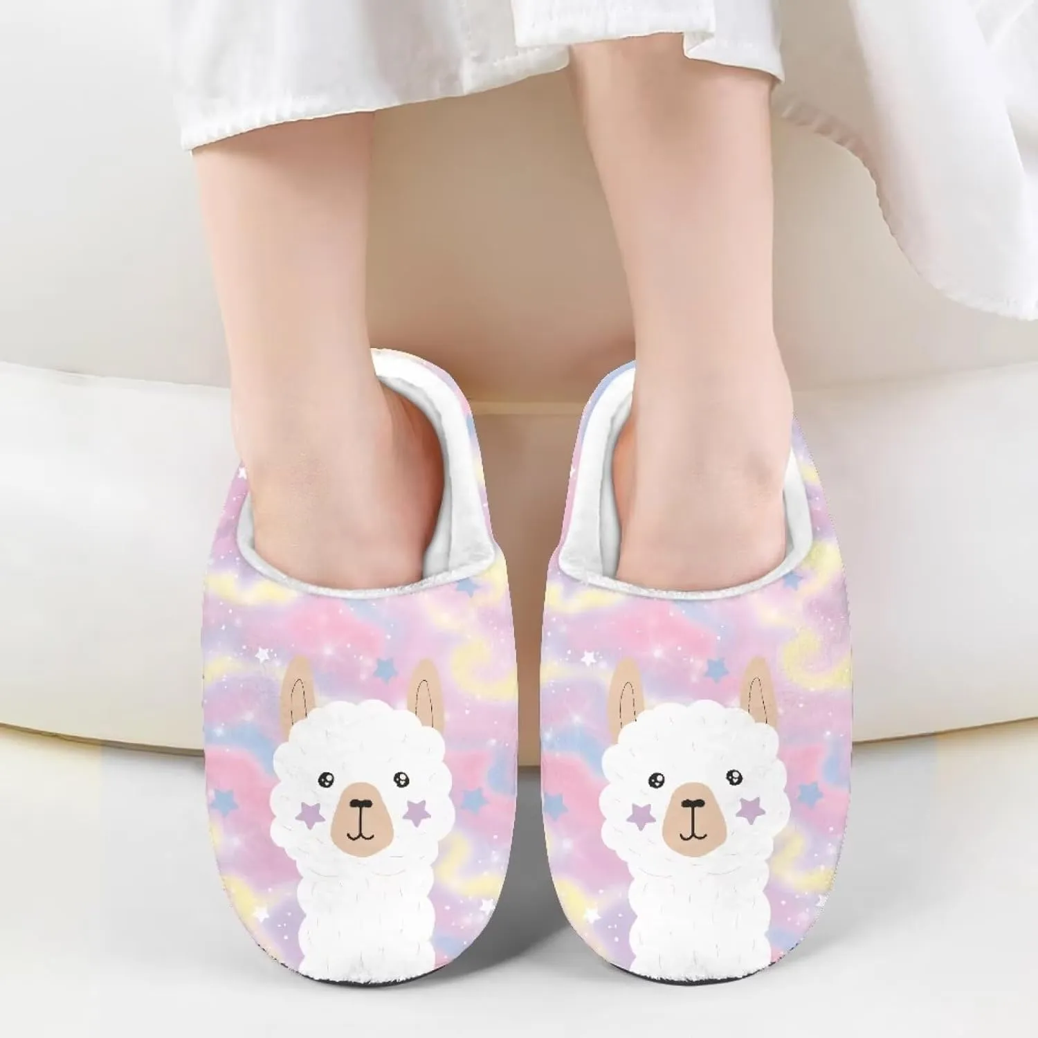 Fuzzy Slippers for Little Kids Boys Girls Cozy Warm Winter House Slippers Comfy with Non-Slip Sole SizeUS 9-15