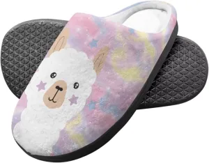 Fuzzy Slippers for Little Kids Boys Girls Cozy Warm Winter House Slippers Comfy with Non-Slip Sole SizeUS 9-15