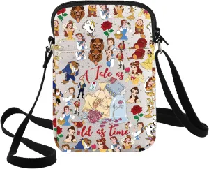 G2TUP Belle Crossbody Bag Princess Belles Fans Gift Tale As Old As Time Fairy Tale Belle Shoulder Bag Bel-le Merch