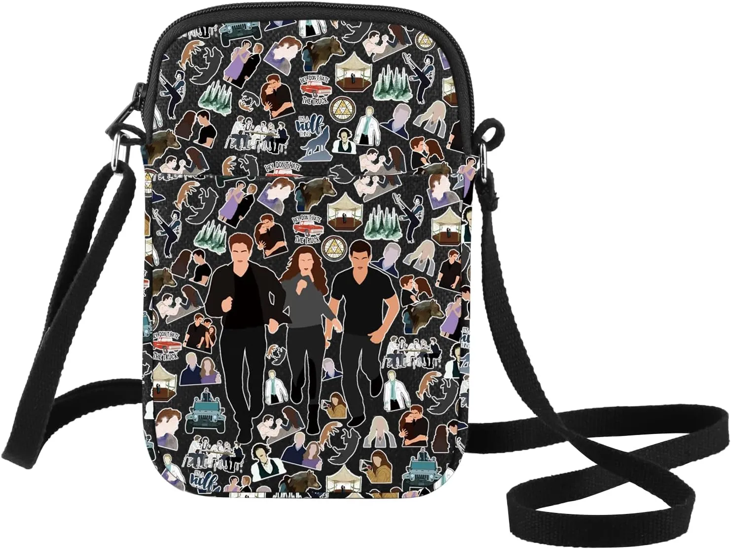 G2TUP Edward Cullen Inspired Crossbody Bag Edward Cullen & Bella Swan Fans Gift Movie Character Shoulder Bag Carlie Merch
