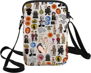 G2TUP Jon Snow Crossbody Bag Dragons Fans Gift Mother Of Dragons Adjustable Strap Bag Dragons Merch