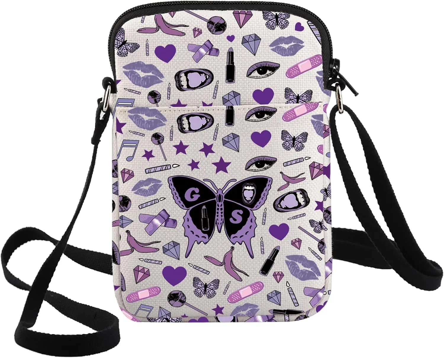 G2TUP Singer Musical Crossbody Bag - Song Lyrics Fans Gift, Album Shoulder Bag, Concert Merchandise