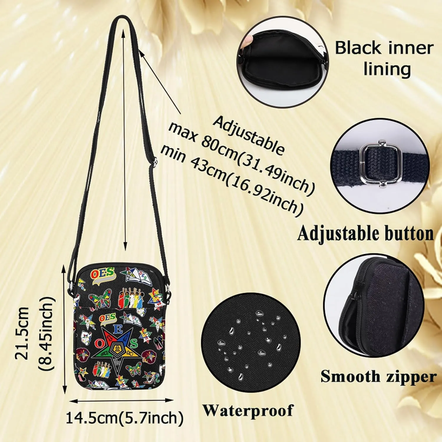 G2TUP Sorority Sister Crossbody Bag Star Sorority Gift Sorority Sisterhood Shoulder Bag Paraphernalia Merch