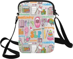 G2TUP Speech Language Pathologist Crossbody Bag Speech Therapist Gift SLP Speech Therapy Shopping Bag SLP Appreciation Merch