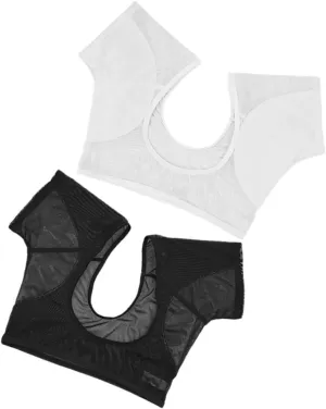 GALPADA 2pcs Women Sweat Underarm Vest Breathable Sports Underwear for Activities Jogging Workouts Comfortable Fit Ventilation