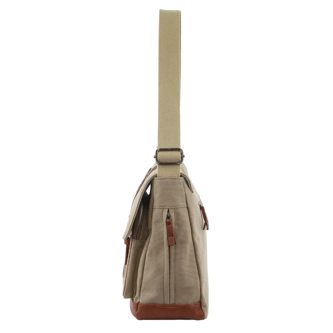 GAP Unisex Canvas Satchel in Khaki