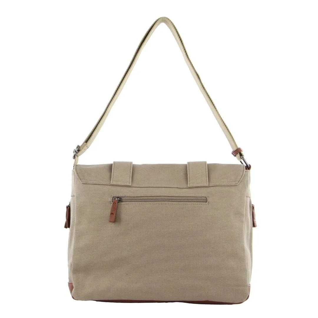 GAP Unisex Canvas Satchel in Khaki