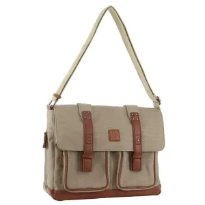 GAP Unisex Canvas Satchel in Khaki