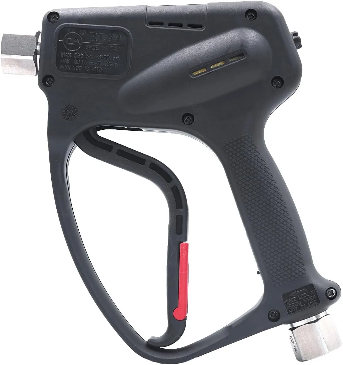 General Pump Rear Entry Trigger Gun - Rated 8100 Max PSI / 21 GPM - 1/2" x 1/2" Inlet/Outlet - RL 84 - YG7221