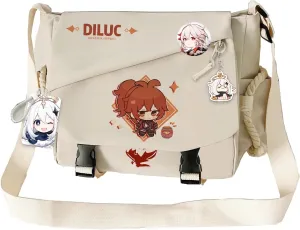 Genshin Impact Handbag Sangonomiya Crossbody Bag Single Shoulder Bag Adult Single Shoulder Backpack White Bag