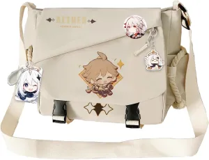 Genshin Impact Handbag Sangonomiya Crossbody Bag Single Shoulder Bag Adult Single Shoulder Backpack White Bag