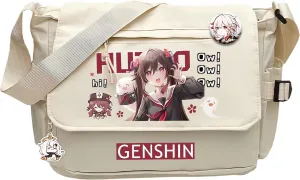 Genshin Impact Handbag Venti Crossbody Bag Cute Single Shoulder Bag Adult 3D Print Anime Backpack Bag