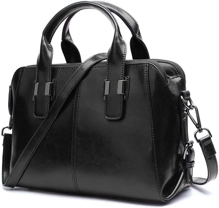 Genuine leather handbag new bagcowhide handbag, large capacity women's handbag, hand-held one shoulder crossbody
