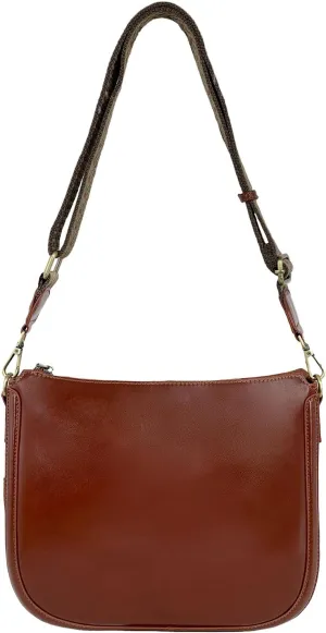 Genuine Leather Small Tote Bag for Women,Casual Leather Armpit and Spacious Crescent Bag in daily