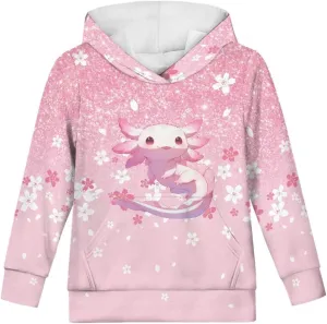 Girls Boys Hoodies Sweatshirt Trendy Fall Outfit Kids Comfy Sport Clothing Hooded Pullover 6-14 Years Old