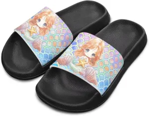 Girls Boys Slide Sandals Kids Summer Comfortable Slippers Slip On for Outdoor Beach Pool Shower Fit Little Big Kids