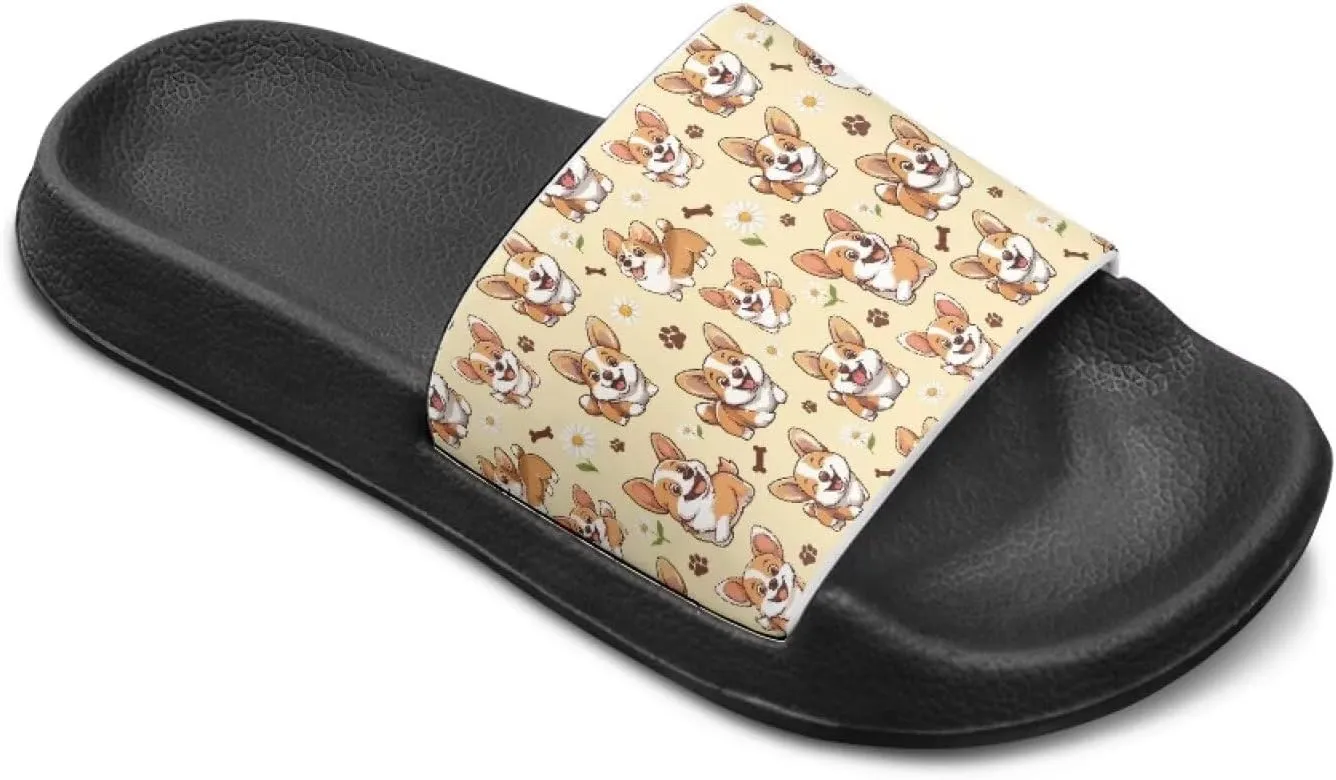 Girls Boys Slide Sandals Kids Summer Comfortable Slippers Slip On for Outdoor Beach Pool Shower Fit Little Big Kids