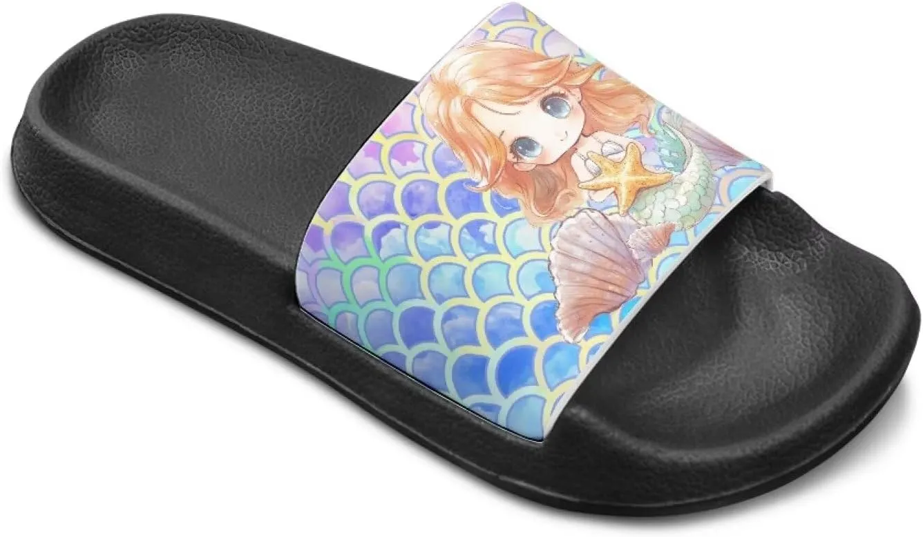 Girls Boys Slide Sandals Kids Summer Comfortable Slippers Slip On for Outdoor Beach Pool Shower Fit Little Big Kids