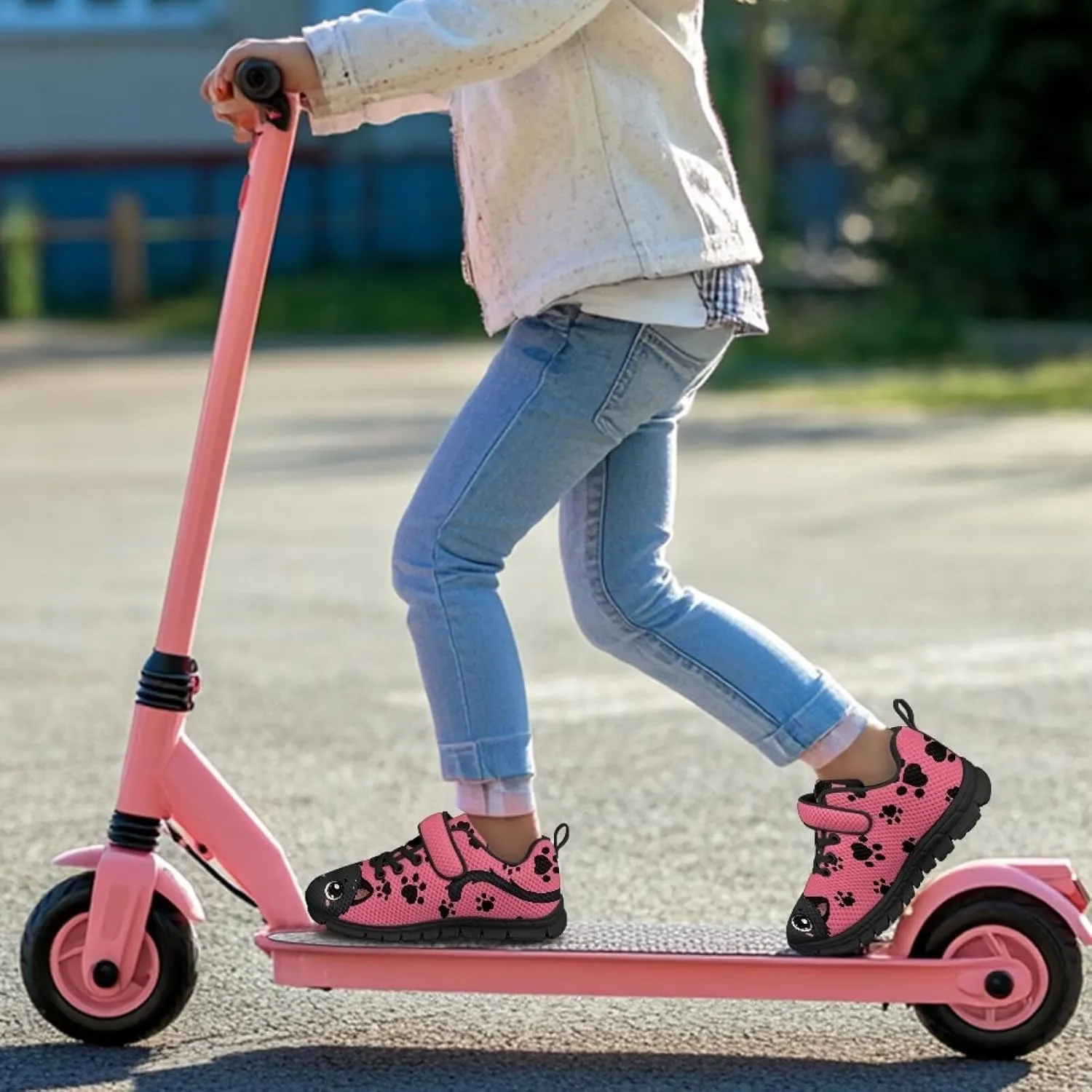 Girls Running Sports Shoes Breathable Kids Athletic Causal Shoes for Daily Wear