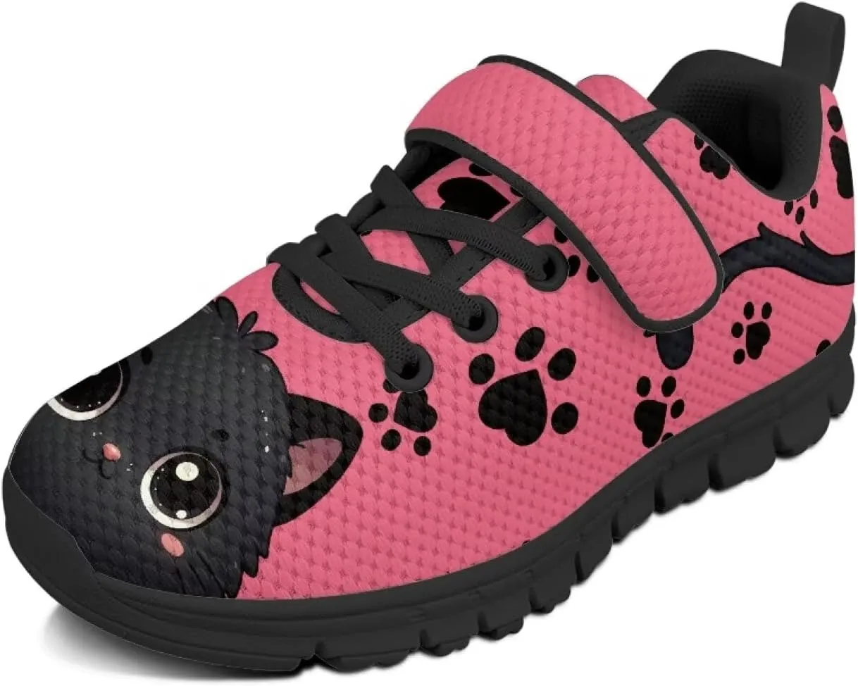 Girls Running Sports Shoes Breathable Kids Athletic Causal Shoes for Daily Wear