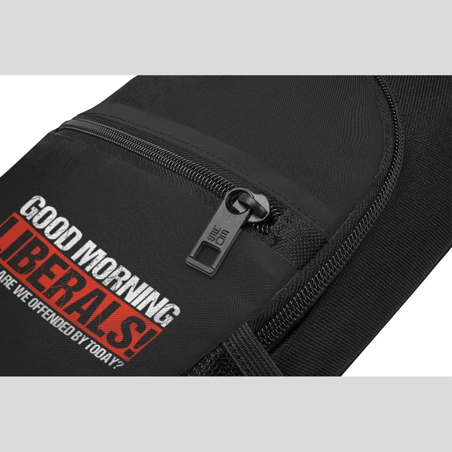 Good Morning Liberals Unisex Chest Bag Lightweight Crossbody Shoulder Bag Travel Pocket Black