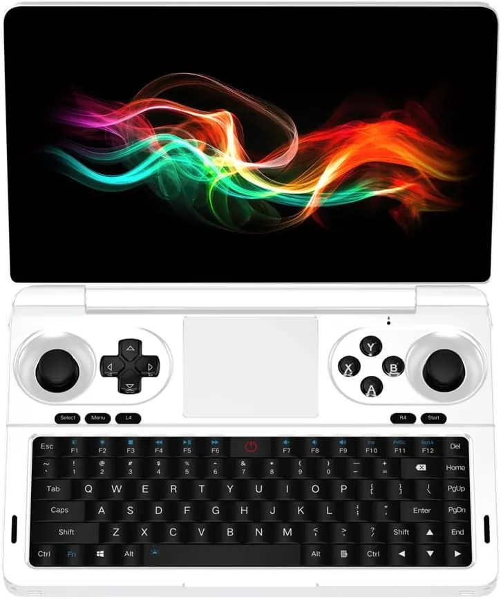 GPD Win Mini 2025 [White-AMD AI 370-32GB 2TB] 7 Inches Mini Handheld Win 11 PC Video Game Console Gameplayer 1920X1080 Touchscreen Laptop Tablet PC