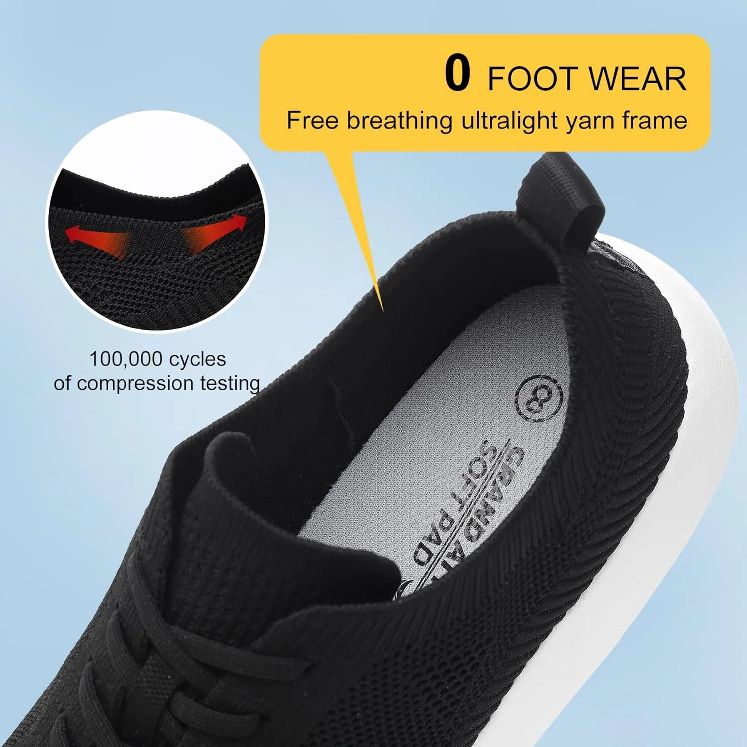 Grand Attack Men's Tennis Running Shoes - Super Soft Sole, Non-Slip, Comfortable, Lightweight, and Breathable Sports Shoes for Indoor and Outdoor Sports