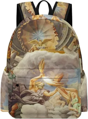 Greek Roman Mythology Backpack for Mens Womens Shoulder Backpacks Travel Bag Laptop 16.5x11.8x5.9in