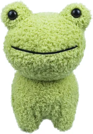Green Plush Frog Stuffed Animal Toy, Soft Cuddly Plushie Hugger Toy for Boys & Girls, Gifts for Kids or Girlfriend, 8 Inches