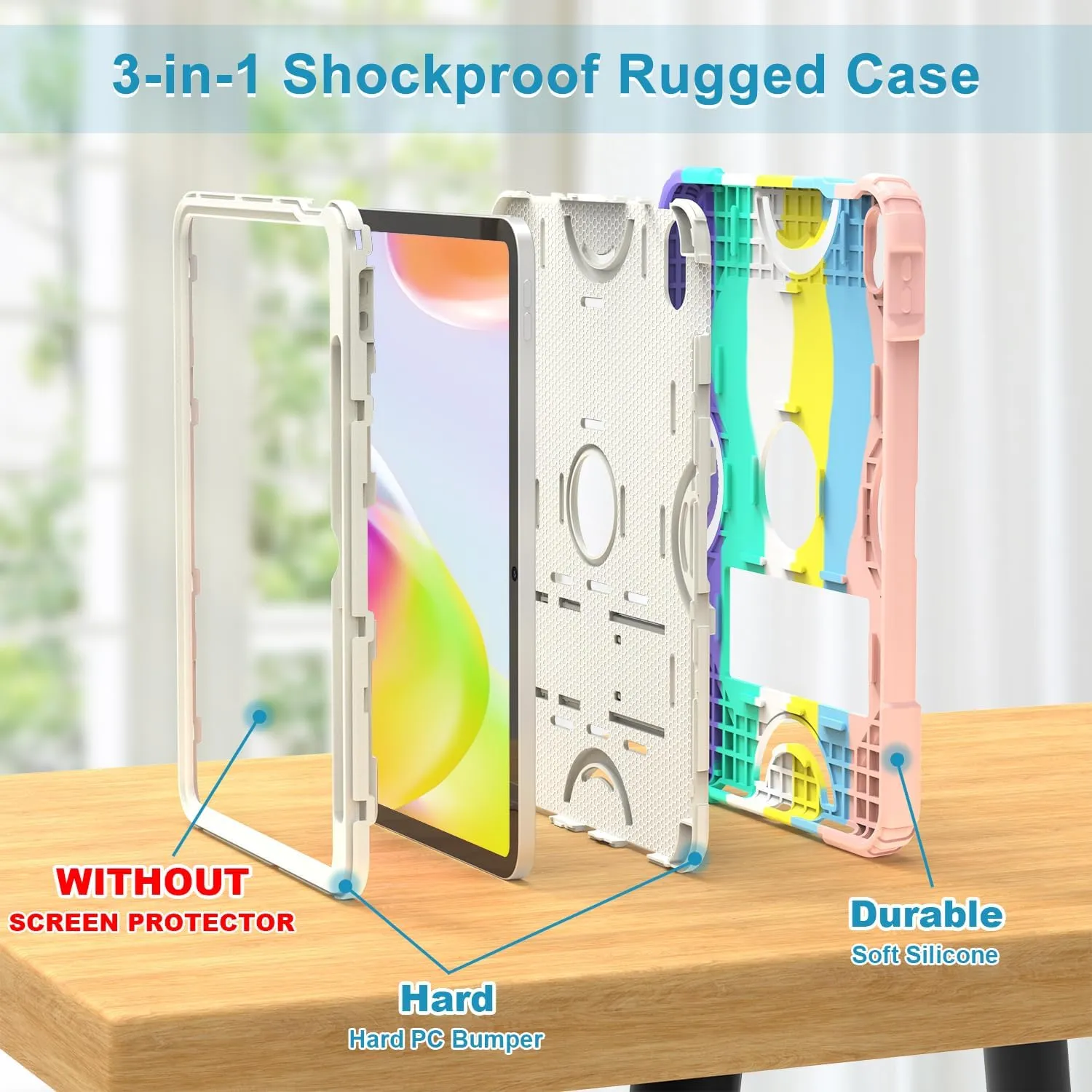 Grifobes for iPad 11-inch (A16) 2025 / 10th Generation Case 10.9 inch 2022, iPad 11th / 10th Case with Pencil Holder Heavy Duty Rugged Protective Cover with Kickstand for Girls Kids Camouflage