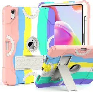 Grifobes for iPad 11-inch (A16) 2025 / 10th Generation Case 10.9 inch 2022, iPad 11th / 10th Case with Pencil Holder Heavy Duty Rugged Protective Cover with Kickstand for Girls Kids Camouflage