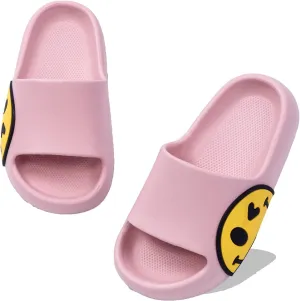 Guyarns Big Kids Cloud slides,Boys Girls Slides Non-slip Summer Beach Pool Shoes Toddler Cartoon Slides Sandals Indoor&Outdoor Garden Slippers Shower Shoes