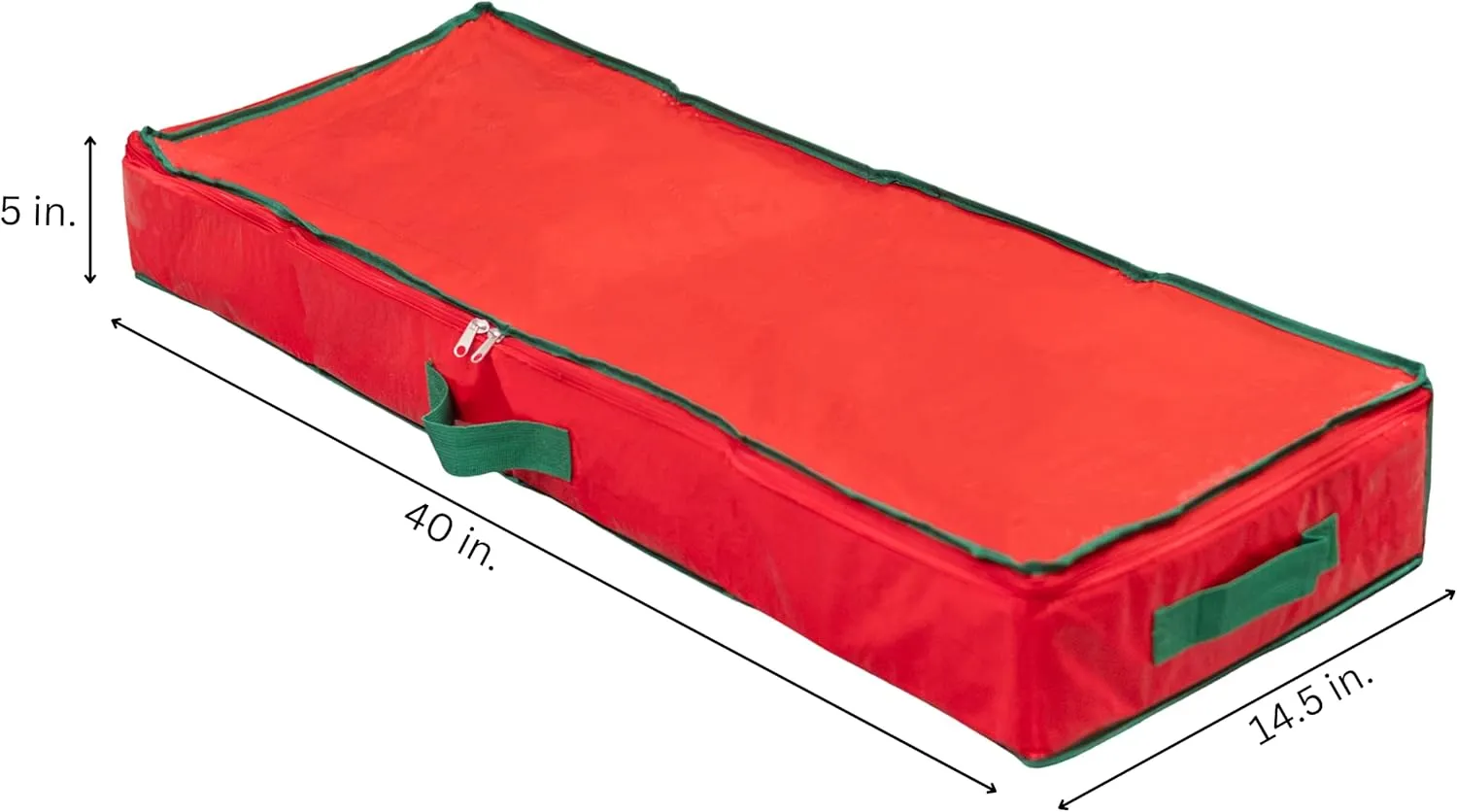 Handy Laundry Gift Wrap Storage Organizer, Easily organize Wrapping Paper, Ribbons, Bows, Scissors, Fits 18-24 Standard Rolls, Keeps Gift Supplies in Perfect Condition & Ready for Next Season, (Red)