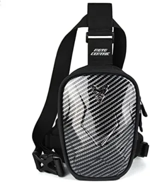 Hebetag, Motorcycle Drop Leg Bag Oxford Waist Pack for Men Women Bum Hip Fanny Belt Purse Pocket Outdoor Travel Sports Hiking Bike Riding Cycling Thigh Pouch, Black
