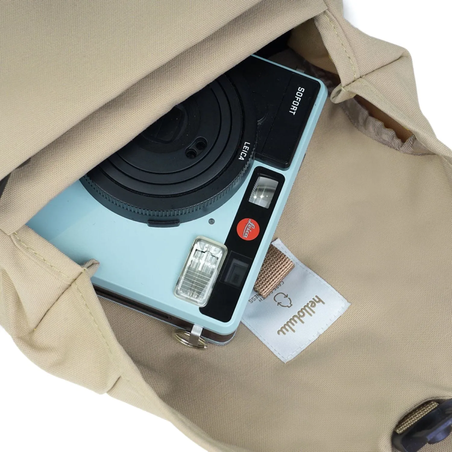 Hellolulu Venus Compact Camera Bag (S) Recycled (Fog Khaki)
