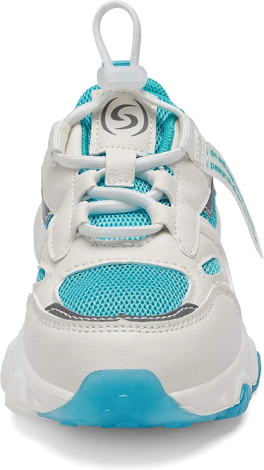 Hetios Kids Shoes Girls Lightweight Athletic Running Shoes Breathable Knit School Sports Shoes (Toddler/Little Kid/Big Kid)
