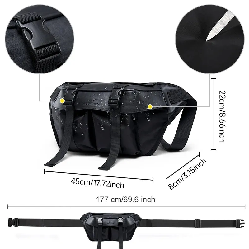 High-Quality Men's Crossbody Bag – Waterproof Nylon Chest Bag for Sport, Cycling, and Daily Use