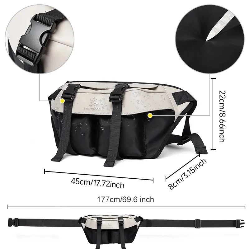 High-Quality Men's Crossbody Bag – Waterproof Nylon Chest Bag for Sport, Cycling, and Daily Use